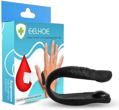 Sugar Control LI4 Acupressure Point Clip | Headache, Migraine &Tension Relief | Light Weight (2 pc)