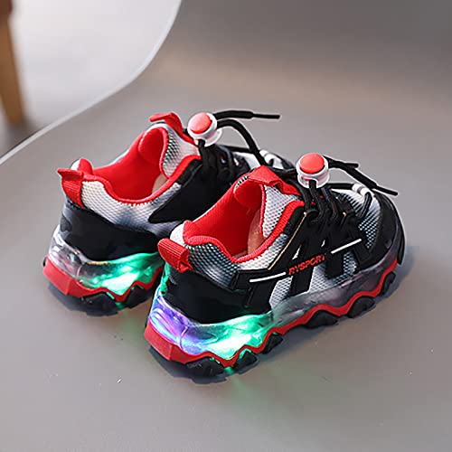 Kids Light Up Sneakers Breathable Sport Girls Boys Shoes Toddler Boy Light Up Sneakers Valentines Shoes for Toddlers3