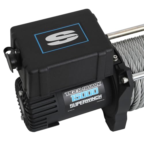 Superwinch Tiger Shark 15000 lb Capacidad 12V Kit miniatura 4