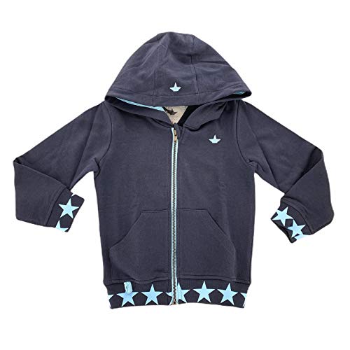 Sweat zippé garçon en coton bleu idéal pour l'école et les sorties de votre enfant
