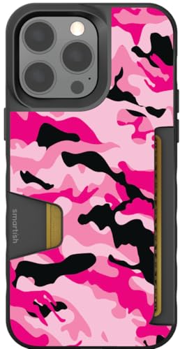 Smartish - Hot Pink Havoc - iPhone 14 Pro Max Wallet Case - Wallet Slayer Vol 1 [Slim + Protective] Credit Card Holder - Fits iPhone 14 Pro Max
