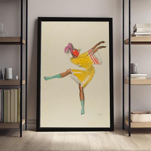 Cadre suspendu Josephine Baker affiche Paul Colin en toile