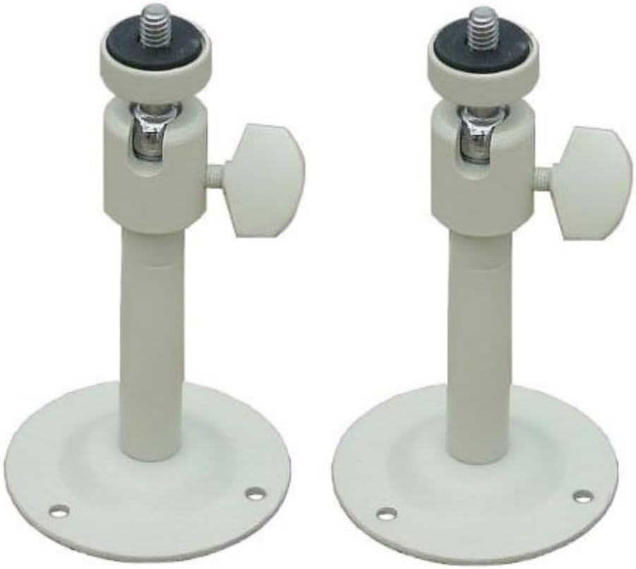 VideoSecu 2 Pack 2-6 inch Adjustable Security Camera Metal Brackets Pan Tilt Wall Ceiling Mounts for CCTV CCD Box Body Camera Home Surveillance System 1SH