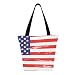 Produktbild Grunge Usa Flag American Flag Pinsel 11 × 7 × 13 Zoll maschinenwaschbar robuste Polyester Totes Taschen für Frauen Faltbare wiederverwendbare wiederverwendbare Einkaufstüte für den Eink