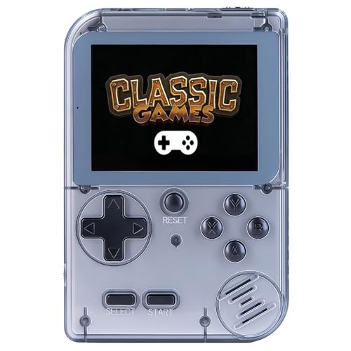 Kids Handheld Game Console Pre-Loaded 400 Classic Games, Portable Video Game Console with 2.8' Color Screen, Rechargeable Battery, Handheld Electric...