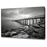 [Décoration Côtière Moderne] Parfait pour créer un point focal dans votre chambre ou bureau à domicile cet art paysager minimaliste complète divers styles d'intérieur du rustique au contemporain