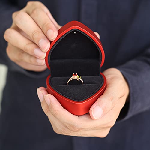 Personalized Promise Rings for Her Mother Rings with 2 Simulated Birthstones Custom Couples Name Ring for Women3