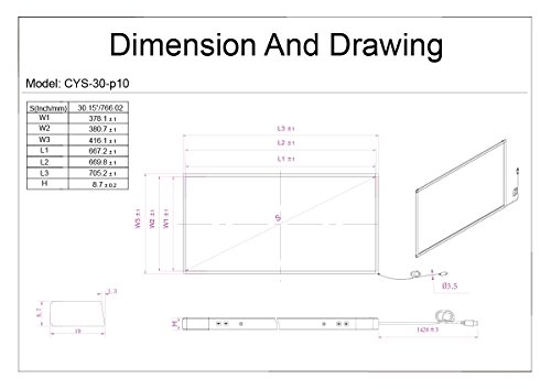 Image of Chengying 30 inch Multi-Touch 10 Point Infrared Touch Frame, ir Touch Panel, Infrared Touch Screen Overlay
