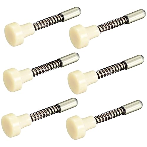 SHINEOFI 6pcs Spring Loaded Crib Latches Locking Pin for Storage Doors Pigeon Cages Easy Open Design for Secure Latching Cribs Pet Enclosures