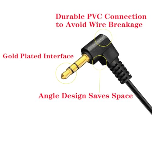 Cable de audio auxiliar 3.5mm macho a macho enrollado miniatura 2