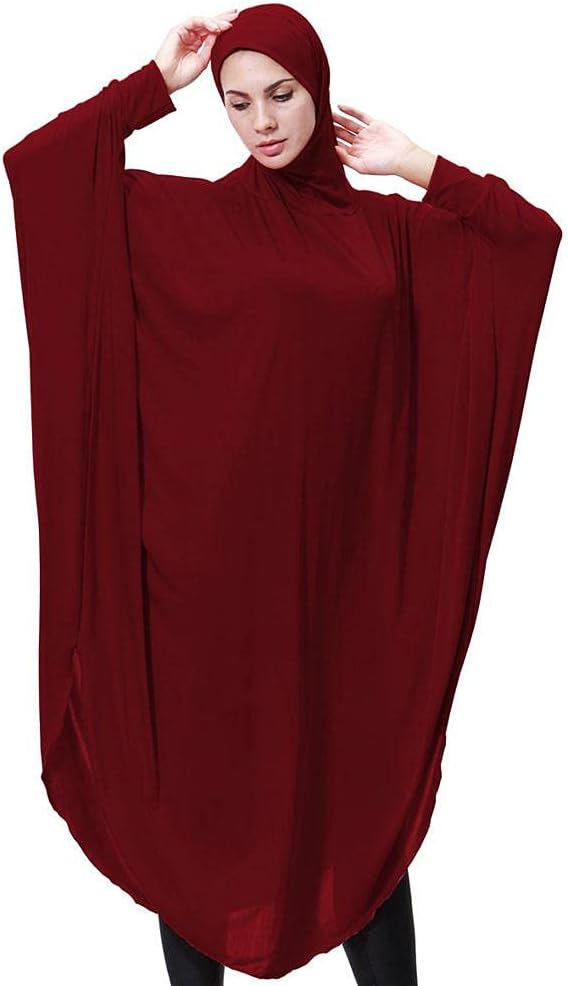 HIKO23Muslim Dress for Women Mosque Prayer Loose Cardigan Gown Ramadan Clothing Dubai Kaftan Dresses Robes