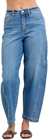 Judy Blue Womens Jeans - High Waisted Barrel Rigid Magic