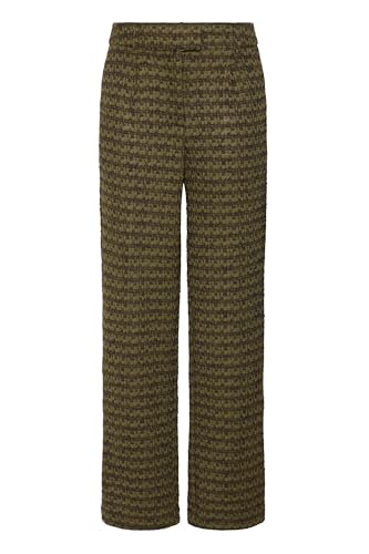 ICHI IHKate Damen Hose Stoffhose Pants gerader Schnitt mit Eingrifftaschen Gürtelschlaufen Loose fit, Größe:M, Farbe:Mayfly Stripe Jacquard (203709) ICHI IHKate Damen Hose Stoffhose Pants gerader Schnitt mit Eingrifftaschen Gürtelschlaufen Loose fit, Größe:M, Farbe:Mayfly Stripe Jacquard (203709)