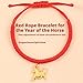 Imagen de Pulsera trenzada de cuerda roja del año 2026 del año nuevo 12 del zodiaco animal