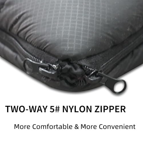 Mountainlodge Bolsas de Dormir Polycotton para Adulto, clima frío y cálido, grande con saco de compresión y resistente al agua para camping en familia, viajes y camping en auto miniatura 3
