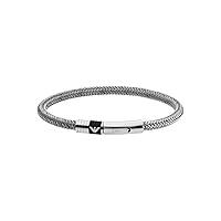 Emporio Armani Bracciale Da Uomo, Bracciale In Acciaio Inossidabile