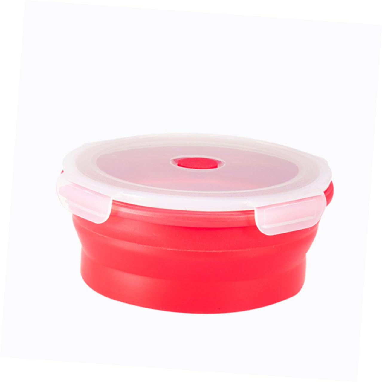 Contenitori in Silicone per Alimenti Rotondi Pieghevoli, 4 Pezzi | Capacità 400ml 600ml 900ml e 1200ml, Adatti a Microonde, per Sandwich e Conservazione Cibo, Uso Famiglia e Studenti