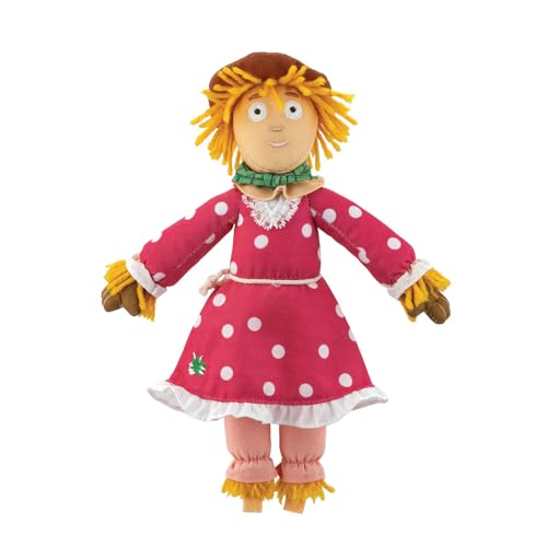 Peluche mariage Betty O'Barley Aurora doudou épouvantail rose pour décoration de table champêtre