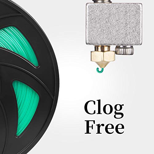 Image of Ender 1.75mm PETG 3D Printer Filament-1KG Spool(2.2lbs), Diameter Accuracy + /- 0.03mm,Smooth Printing Filament, P-PETG-1kg-Glowing Green