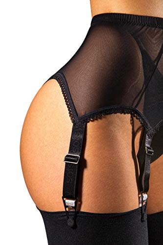 image for sofsy Mesh Garter Belt with Straps for Stockings/Lingerie (Garter Belt
