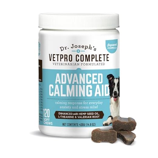 VetPro Advanced Calming Aid - Dog Anxiety Chews and Calming Treats for Dogs Enhanced with Organic Hemp Seed Oil - Veterinarian Formulated Dog Calming Treats