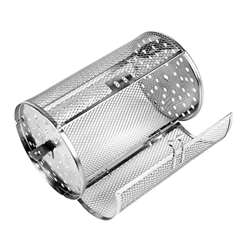 Toddmomy Stainless Steel Grilling Cage Baking Tube Metal Kitchen Roasting Tool for Home Use for Bbq Baskets and Oven French Fries Baskets