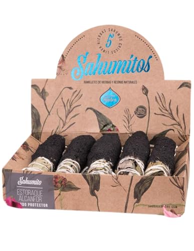 Sagrada Madre, Sahumitos Estoraque Y Alcanfor, ATADITOS DE Hierba, 5 Unidades
