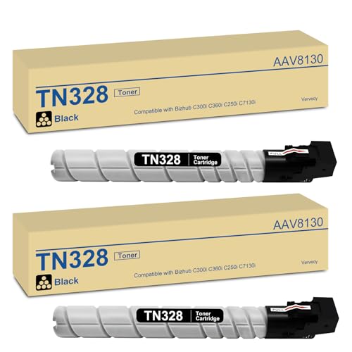 Toner TN328K noir lot de 2 pour remplacer sans effort votre consommable Bizhub épuisé