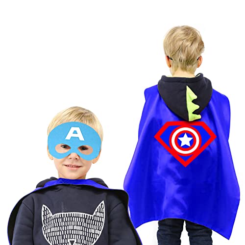 Vosoe Superhero Capes And Masks Cosplay Costumes Birthday Party Christmas Halloween Dress Up Gift For Kids (Hulk 5 Sets) #TOP2