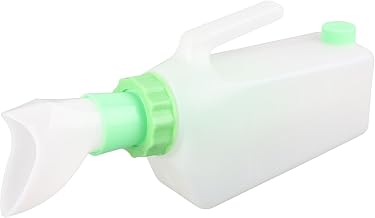 Women Urine Bottle, 33oz with Lid Spill Proof Portable Pee Funnel Large Capacity Bed Pan for Old Unisex Men Female Urinalysis Car Travel Road Trip Essentials