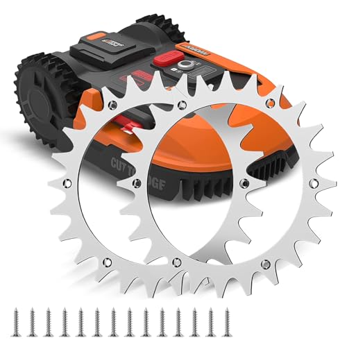 XIMEY Picos para Robot Cortacésped, 2 Piezas Picos Robóticos de para Cortacésped, Clavos de Acero Inoxidable para Worx Landroid L, Tamaño de Rueda 225 mm, Mejora de Tracción para Robot Cortacésped