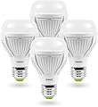 SANSI 100W Equivalent A19 LED Light Bulbs, 22-Year Lifetime 4 Pack 1600 Lumens 3000K Soft White Light Bulb with Ceramic Technology, Non-Dimmable, Efficient and Safe 13W Energy Saving for Home Upgrades
