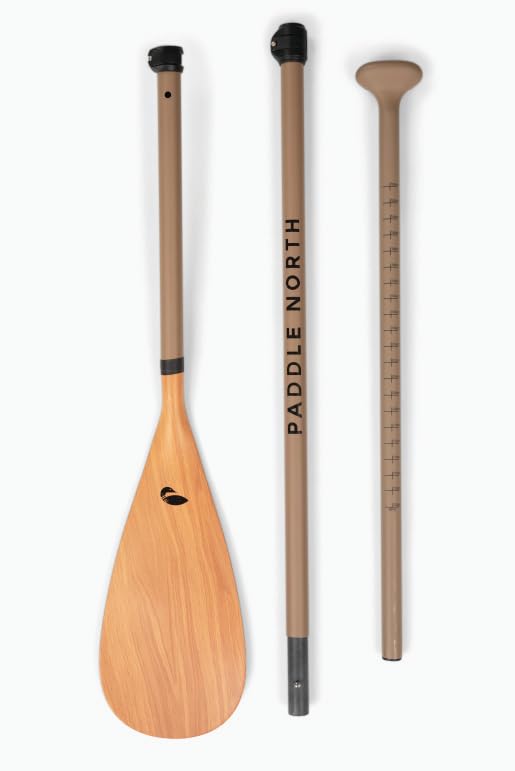 Paddle North Alpena Fiberglass Paddleboard Paddle Lightweight 3-Piece SUP Paddle