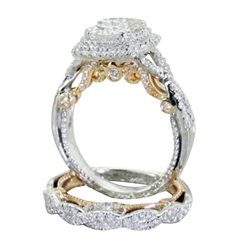 1 Dollar Items Only 925 Sterling Silver Rings For Women Sales Today Clearance Prime Only Warehouse Clearance Cubic Zirconia Promise Rings Stackable Wedding Rings Jewelry For Brides Gift
