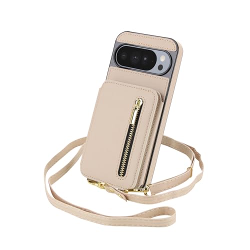 Housse Pixel 10 Pro abricot idéale pour voyager léger avec sa dragonne