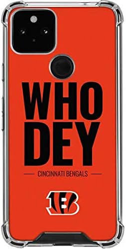 Skinit Clear Phone Case Compatible with Google Pixel 5 - Officially Licensed NFL Cincinnati Bengals Team Motto Design