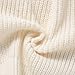 Opewod Baby Boy Girl Knit Cardigan Sweater Soft Warm Crochet Round Neck Long Sleeve Coat Toddler Outwear Fall Winter Clothes White 6-9 Months