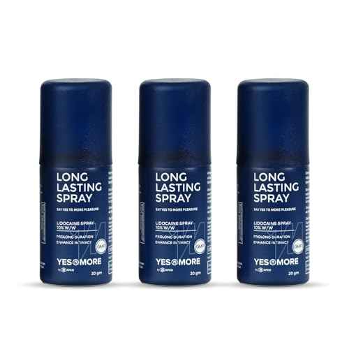 Image of Long Lasting Lidocaine Topical Spray for Men | Fast Acting External Use | Easy Application | Travel Friendly 20g | Smooth Bottle Design | Pack of 3