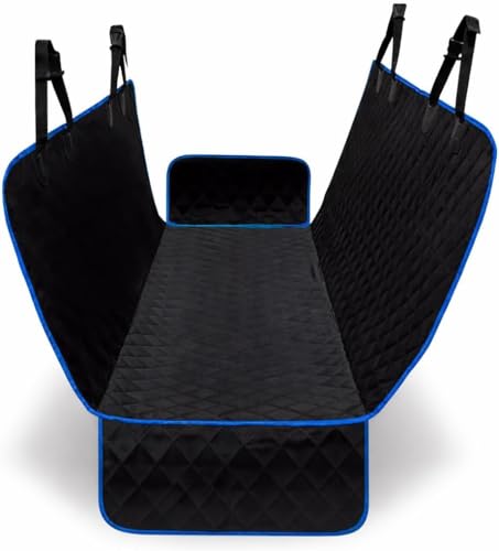 Capa Pet Impermeável para Carro – 4 em 1 com Proteção Total, Antiderrapante e Acolchoada | Para Cães e Gatos (Azul)