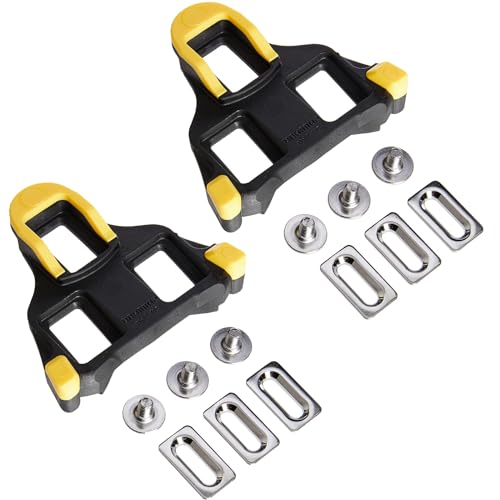 2 Pcs Cleats for Cycling Shoes Bike Cleats Compatible with Shimano Cleats for SPD-SL System Shoes Indoor Cycling & Road Bike Bicycle Cleat Set