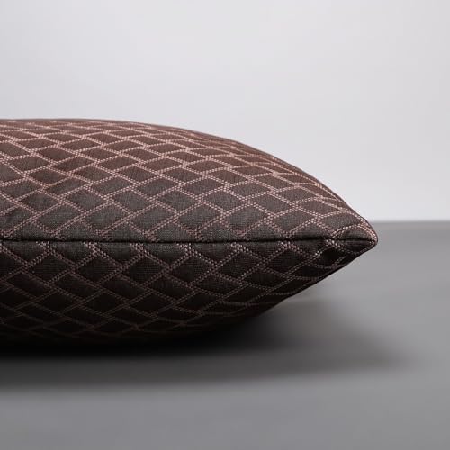 Image of LA VERNE Luxury Premium Cloth Microfibre Blown Technology Filled Cushion Filler Pack of 5 (16 inchX16 inch) (Dark Brown)