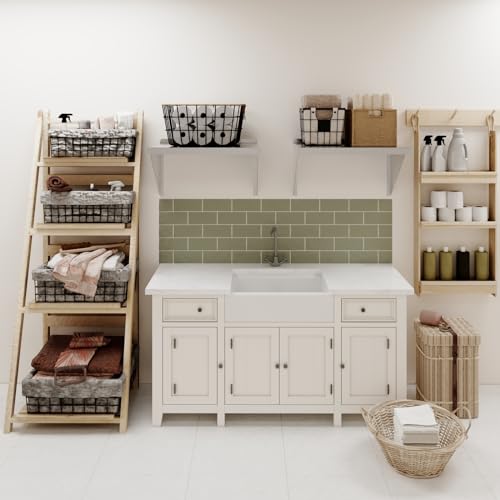 Image of AmGood 18 inch x 24 inch Stainless Steel Wall Shelf | Appliance & Equipment Metal Shelving | Kitchen, Restaurant, Garage, Laundry, Utility Room | Heavy Duty | Squared Edge | NSF Certified