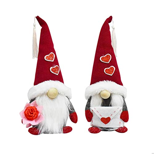 Alipher Valentines Gnome Plush Faceless Doll Handmade Valentines Day Decoration Swedish Tomte Home Table Elf Gnome Valentines Gift for Party Decor 2PCS (B) Alipher Valentines Gnome Plush Faceless Doll Handmade Valentines Day Decoration Swedish Tomte Home Table Elf Gnome Valentines Gift for Party Decor 2PCS (B)