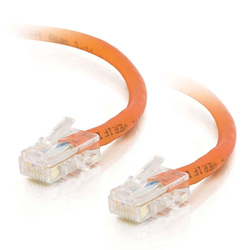 Image of C2G Legrand Cat5e Non-Booted Ethernet Cable, Unshielded Cat5e Patch Cable, Orange Network Patch Cable, 5 Foot Crossover UTP Ethernet Network Patch Cable, 1 Count, C2G 24502
