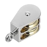 GARVALON Heavy Duty Pulley Block Swivel Lifting Pulley Wheel for Easy Installation Smooth Sliding and Versatile Use Home Industry and