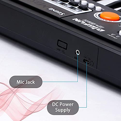 Image of Indian Lifestyle Kids 49 Key Piano Keyboard Toy for Kids dc Power Option+ Microphone Multi Colour Keys with USB Charging Big Fun Electronics Keyboard Kids Medium Size Easy to Use Dc Power (49 Key)