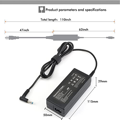45W-195V-231A-AC-Laptop-Power-Adapter-Charger-for-Hp-Stream-11-13-14Elitebook-Folio-1040-G1Touchsmart-15-250-G3-255-G4-355-G2-Hp-Spectre-X360