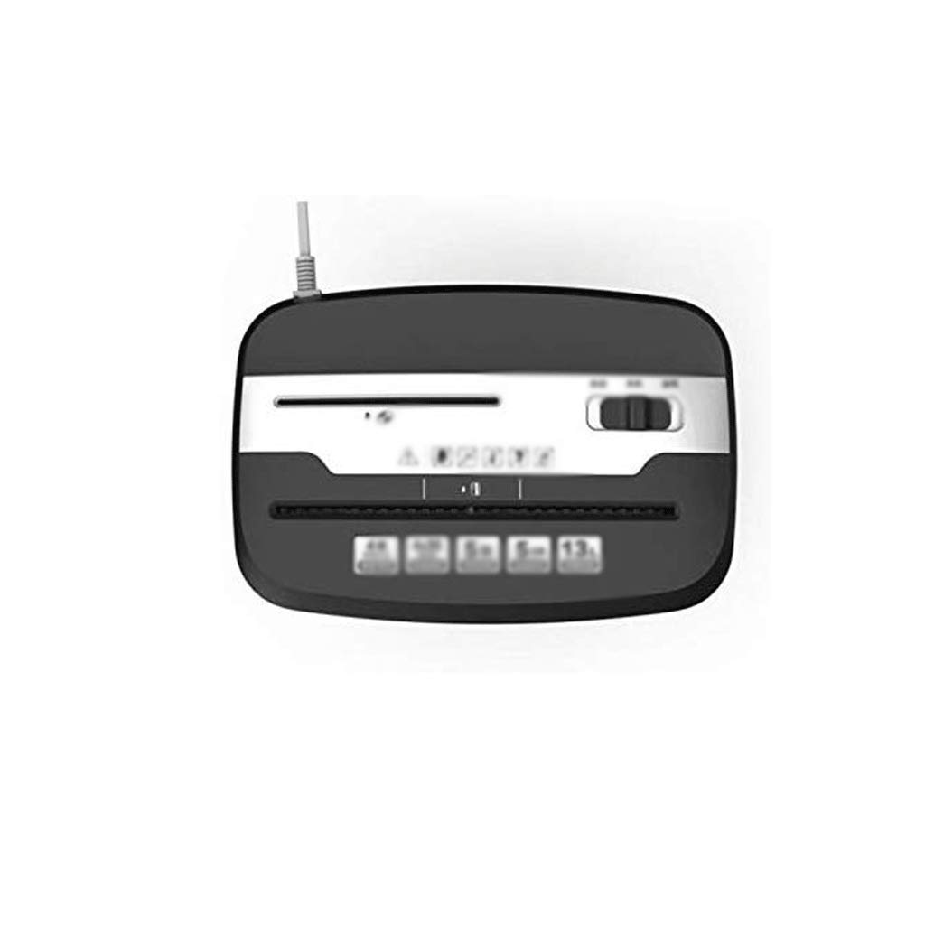 trituradora eléctrica, 5 de Hojas Sueltas de Papel Trituradora, Trituradora, for la pequeña Oficina Uso en el hogar, 13Gallons Cesta, Negro