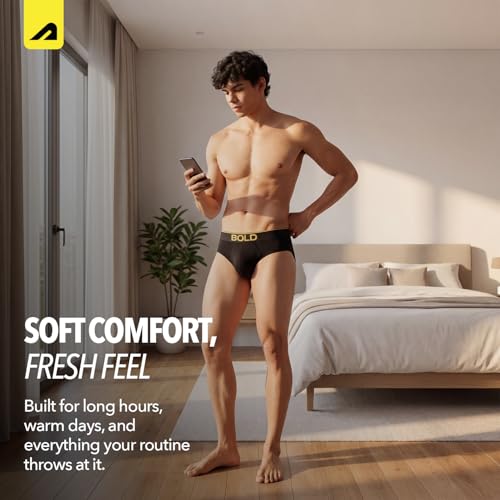 Image of Boldfit Briefs for Man Micro Modal Underwear for Men Breathable NoRoll Waistband
