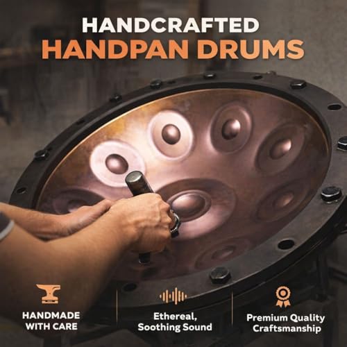 Handpan profesional de mano 9 notas 22 pulgadas D menor miniatura 3